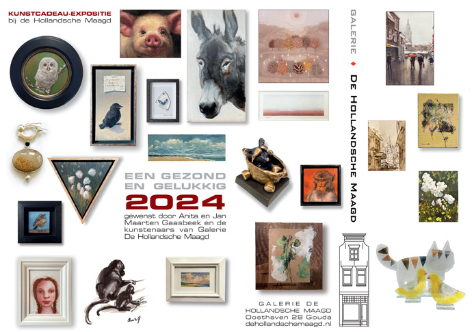 Gezond en mooi 2024 gewenst door Galerie de Hollandsche Maagd